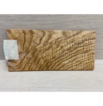 Ясень Оливковый Волнистый заготовка накладки на головку грифа Смешанный ААА Волна ААА 5.5х103х220 мм-6