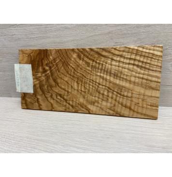 Ясень Оливковый Волнистый заготовка накладки на головку грифа Смешанный ААА Волна ААА 5х103х220 мм-3
