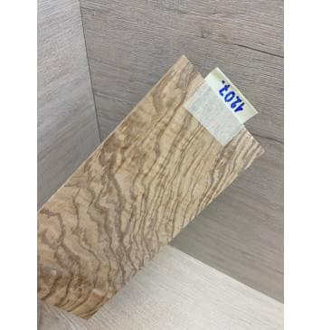 Ясень Оливковый Волнистый заготовка накладки на головку грифа Смешанный ААА Волна ААА 5х103х220 мм-5