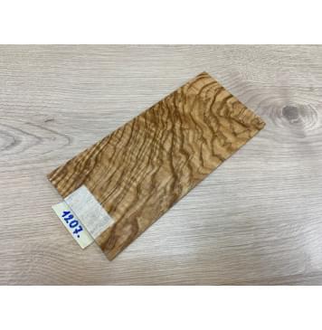 Ясень Оливковый Волнистый заготовка накладки на головку грифа Смешанный ААА Волна ААА 5х103х220 мм-3