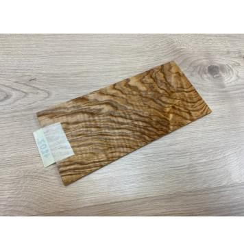 Ясень Оливковый Волнистый заготовка накладки на головку грифа Смешанный ААА Волна ААА 5х103х220 мм-2
