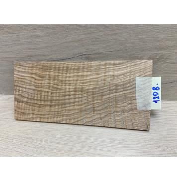 Ясень Оливковый Волнистый заготовка накладки на головку грифа Смешанный ААА Волна ААА 5х103х225 мм-4
