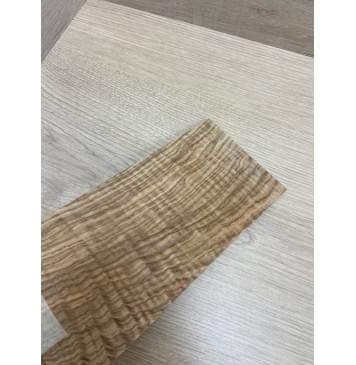 Ясень Оливковый Волнистый заготовка накладки на головку грифа Смешанный ААА Волна ААА 5х103х225 мм-1