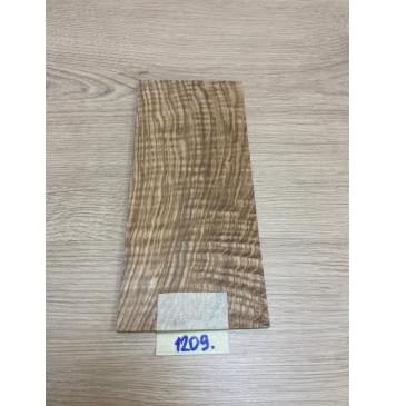 Ясень Оливковый Волнистый заготовка накладки на головку грифа Смешанный ААА Волна ААА 4.5х105х225 мм-7