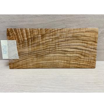 Ясень Оливковый Волнистый заготовка накладки на головку грифа Смешанный ААА Волна ААА 4.5х105х225 мм-2
