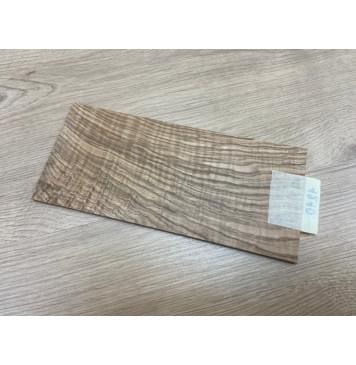 Ясень Оливковый Волнистый заготовка накладки на головку грифа Смешанный ААА Волна ААА 5х105х225 мм-7