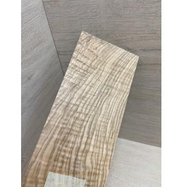 Ясень Оливковый Волнистый заготовка накладки на головку грифа Смешанный ААА Волна ААА 5х105х225 мм-6