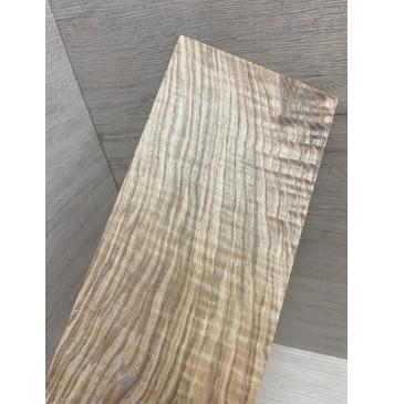 Ясень Оливковый Волнистый заготовка накладки на головку грифа Смешанный ААА Волна ААА 5х105х225 мм-4