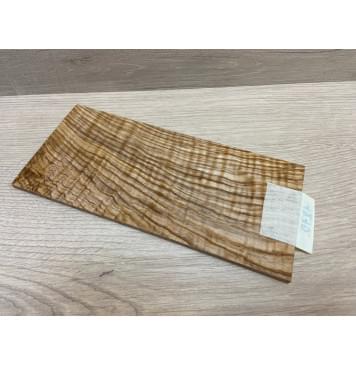 Ясень Оливковый Волнистый заготовка накладки на головку грифа Смешанный ААА Волна ААА 5х105х225 мм-2