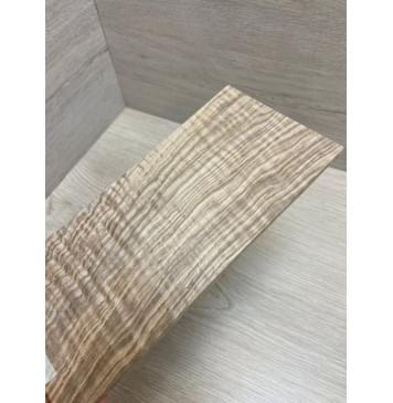 Ясень Оливковый Волнистый заготовка накладки на головку грифа Смешанный ААА Волна ААА 4.5х105х225 мм-5