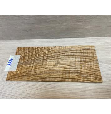Ясень Оливковый Волнистый заготовка накладки на головку грифа Смешанный ААА Волна ААА 4.5х105х225 мм-0