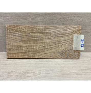 Ясень Оливковый Волнистый заготовка накладки на головку грифа Смешанный ААА Волна ААА 5х105х225 мм-7