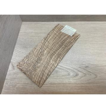 Ясень Оливковый Волнистый заготовка накладки на головку грифа Смешанный ААА Волна ААА 5х105х225 мм-9