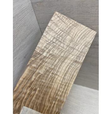 Ясень Оливковый Волнистый заготовка накладки на головку грифа Смешанный ААА Волна ААА 5х105х225 мм-7