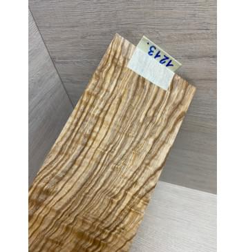 Ясень Оливковый Волнистый заготовка накладки на головку грифа Смешанный ААА Волна ААА 5х105х225 мм-4