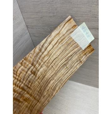 Ясень Оливковый Волнистый заготовка накладки на головку грифа Смешанный ААА Волна ААА 5х105х225 мм-3