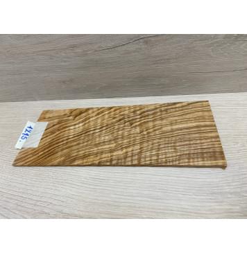 Ясень Оливковый Волнистый заготовка накладки на головку грифа Смешанный А Волна АА 4х105х255 мм-4