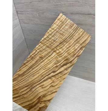 Ясень Оливковый Волнистый заготовка накладки на головку грифа Смешанный А Волна АА 4х105х255 мм-2
