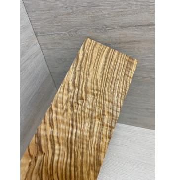 Ясень Оливковый Волнистый заготовка накладки на головку грифа Смешанный А Волна АА 4х105х255 мм-0