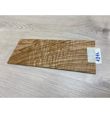 Ясень Оливковый Волнистый заготовка накладки на головку грифа Смешанный А Волна АА 3х105х255 мм-4