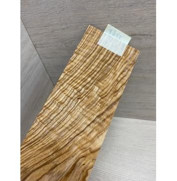 Ясень Оливковый Волнистый заготовка накладки на головку грифа Смешанный А Волна АА 3х105х255 мм-2