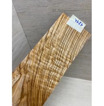Ясень Оливковый Волнистый заготовка накладки на головку грифа Смешанный А Волна АА 3х105х255 мм-0