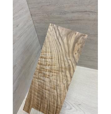 Ясень Оливковый Волнистый заготовка накладки на головку грифа Смешанный А Волна АА 5х105х255 мм-6