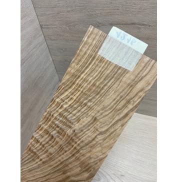 Ясень Оливковый Волнистый заготовка накладки на головку грифа Смешанный А Волна АА 5х105х255 мм-5