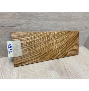 Ясень Оливковый Волнистый заготовка накладки на головку грифа Смешанный А Волна АА 5х105х255 мм-4