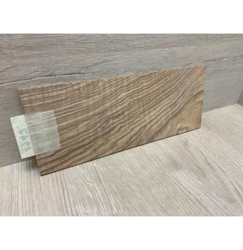 Ясень Оливковый Волнистый заготовка накладки на головку грифа Смешанный А Волна АА 4х105х255 мм-7