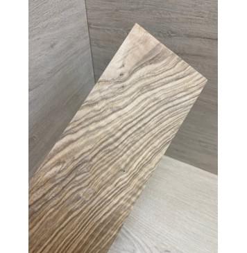 Ясень Оливковый Волнистый заготовка накладки на головку грифа Смешанный А Волна АА 4х105х255 мм-6