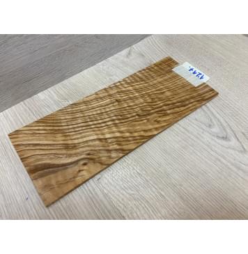 Ясень Оливковый Волнистый заготовка накладки на головку грифа Смешанный А Волна АА 4х105х255 мм-3
