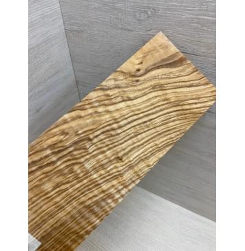 Ясень Оливковый Волнистый заготовка накладки на головку грифа Смешанный А Волна АА 4х105х255 мм-0