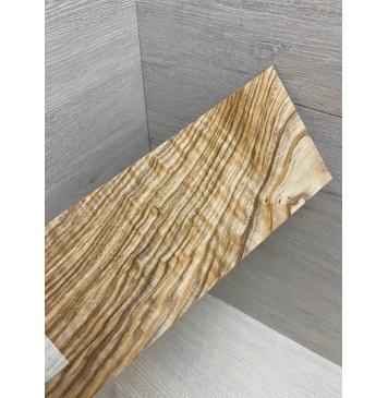 Ясень Оливковый Волнистый заготовка накладки на головку грифа Смешанный А Волна АА 4х105х255 мм-1