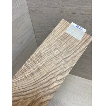 Ясень Оливковый Волнистый заготовка накладки на головку грифа Смешанный А Волна АА 5х105х255 мм-5