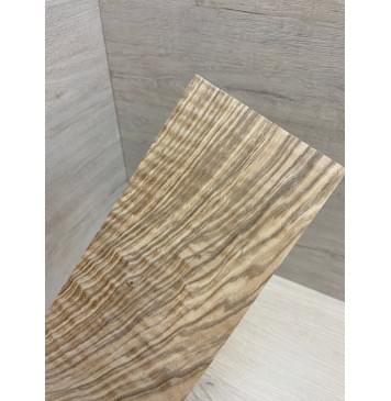 Ясень Оливковый Волнистый заготовка накладки на головку грифа Смешанный А Волна АА 5х105х255 мм-6