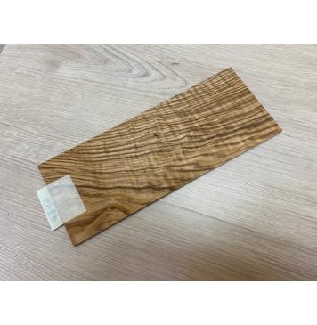 Ясень Оливковый Волнистый заготовка накладки на головку грифа Смешанный А Волна АА 5х105х255 мм-3