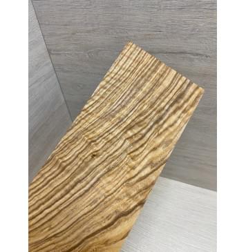 Ясень Оливковый Волнистый заготовка накладки на головку грифа Смешанный А Волна АА 5х105х255 мм-1