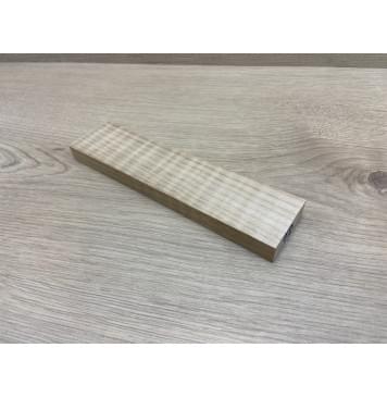 Клён Белый Явор, Волнистый заготовка для бриджа акустической гитары Радиал АА Волна ААА 15х46х195 мм-0