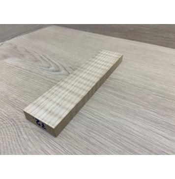 Клён Белый Явор, Волнистый заготовка для бриджа акустической гитары Радиал АА Волна ААА 15х46х195 мм-3