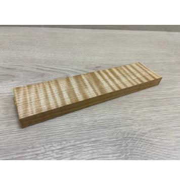 Клён Белый Явор, Волнистый заготовка для бриджа акустической гитары Радиал АА Волна ААА 14х47х193 мм-3