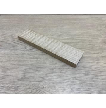 Клён Белый Явор, Волнистый заготовка для бриджа акустической гитары Радиал АА Волна ААА 15х46х190 мм-0