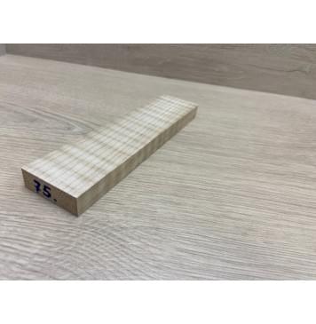 Клён Белый Явор, Волнистый заготовка для бриджа акустической гитары Радиал АА Волна ААА 15х46х190 мм-5