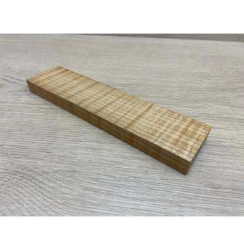 Клён Белый Явор, Волнистый заготовка для бриджа акустической гитары Радиал АА Волна ААА 15х46х190 мм-3