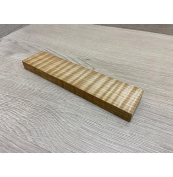 Клён Белый Явор, Волнистый заготовка для бриджа акустической гитары Радиал АА Волна ААА 15х46х190 мм-2