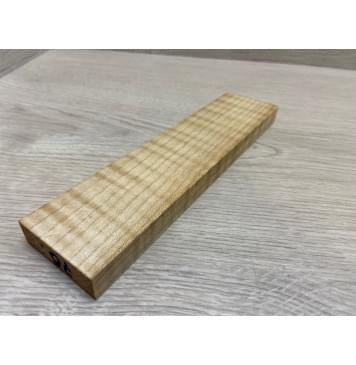 Клён Белый Явор, Волнистый заготовка для бриджа акустической гитары Радиал АА Волна ААА 14х46х195 мм-2