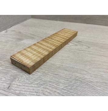 Клён Белый Явор, Волнистый заготовка для бриджа акустической гитары Радиал АА Волна ААА 14х46х195 мм-1