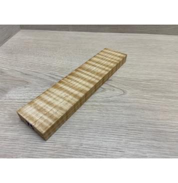 Клён Белый Явор, Волнистый заготовка для бриджа акустической гитары Радиал АА Волна ААА 15х47х193 мм-2