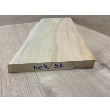 Клён Американский Волнистый заготовка на топ Смешанный ААА Волна ААА 27.5х210х475 мм (1шт под распил)-3