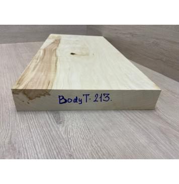 Клён Американский заготовка корпуса для Тревел Гитары Тангент А 49.5х255-282х485 мм (массив)-2